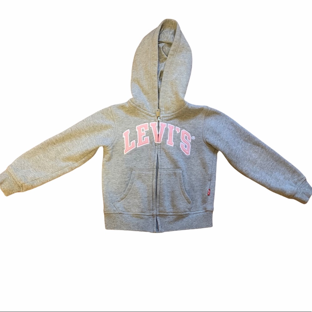 Levi’s Gray and Pink Jacket/Hoodie Sz Girl Sz 3T